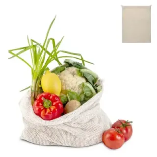 Reusable food bag OEKO-TEX® natural cotton 40x45cm - LT95210 (gadzety reklamowe)